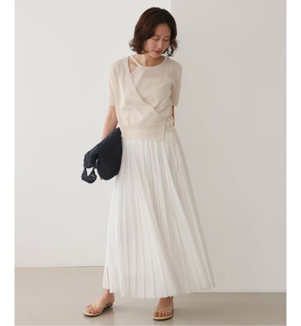 SLOBE IENA「《追加予約》FLEK/フレック ショルダーカットアウトニット」|ニット・セーター|