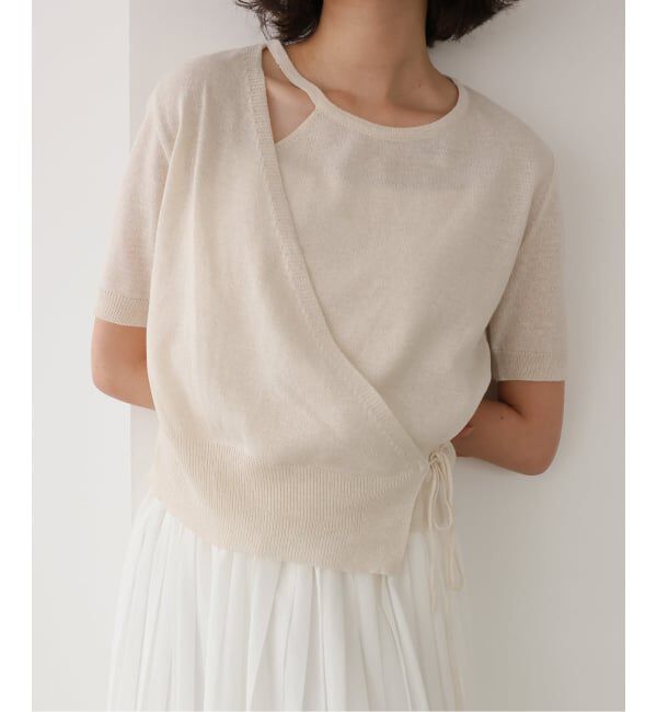 SLOBE IENA「《追加予約》FLEK/フレック ショルダーカットアウトニット」|ニット・セーター|