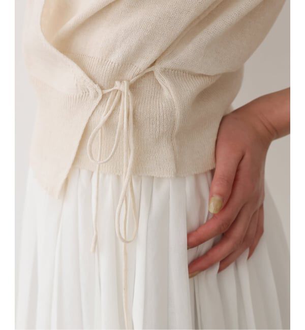 SLOBE IENA「《追加予約》FLEK/フレック ショルダーカットアウトニット」|ニット・セーター|