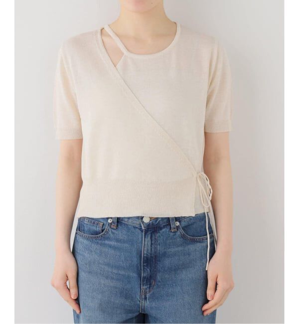 SLOBE IENA「《追加予約》FLEK/フレック ショルダーカットアウトニット」|ニット・セーター|