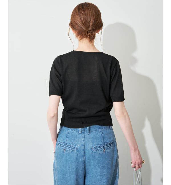 SLOBE IENA「《追加予約》FLEK/フレック ショルダーカットアウトニット」|ニット・セーター|