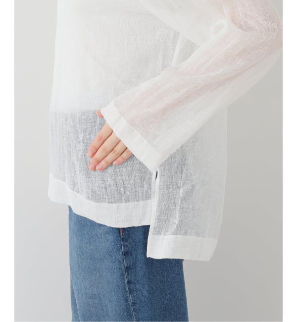 SLOBE IENA「リネンカラミブラウス」|シャツ・ブラウス|