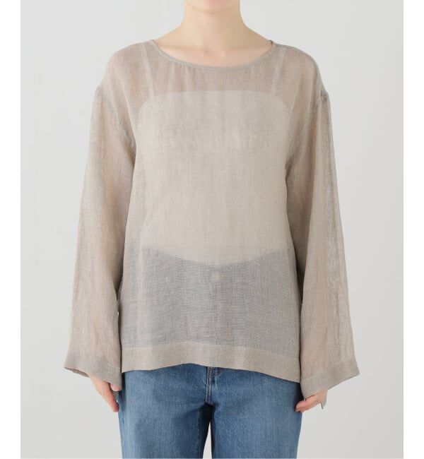 SLOBE IENA「リネンカラミブラウス」|シャツ・ブラウス|ベージュ