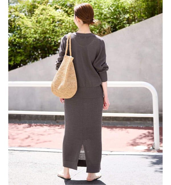 SLOBE IENA「《追加2》テープヤーンVネックカーディガン」|カーディガン|