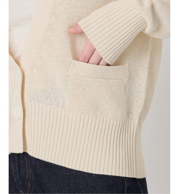 SLOBE IENA「《追加2》テープヤーンVネックカーディガン」|カーディガン|
