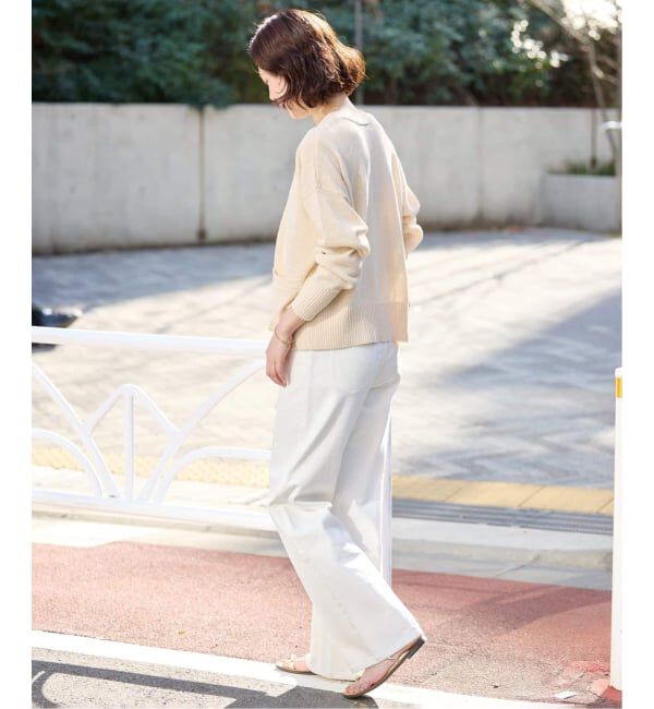 SLOBE IENA「《追加2》テープヤーンVネックカーディガン」|カーディガン|