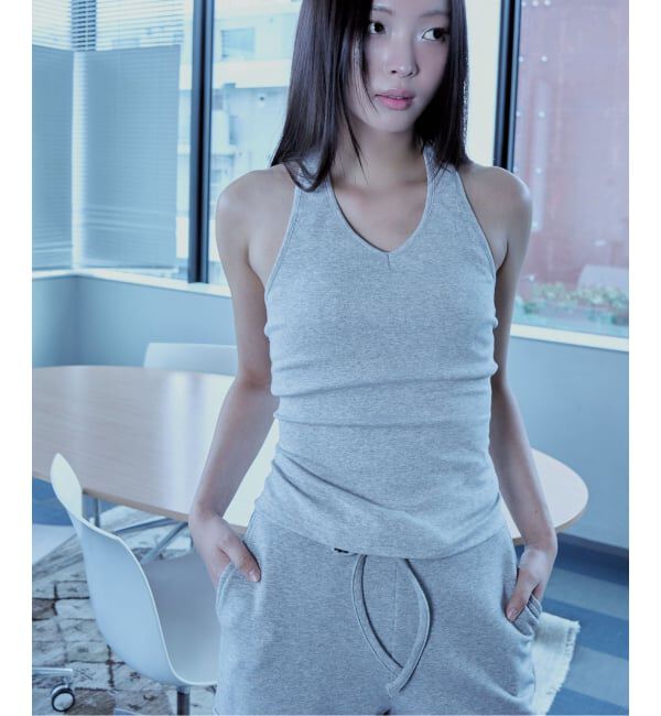 PULP「【Geek Office / ギークオフィス】HALTERNECK TANK」|タンクトップ|グレーA