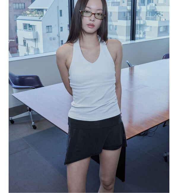 PULP「【Geek Office / ギークオフィス】HALTERNECK TANK」|タンクトップ|ホワイト