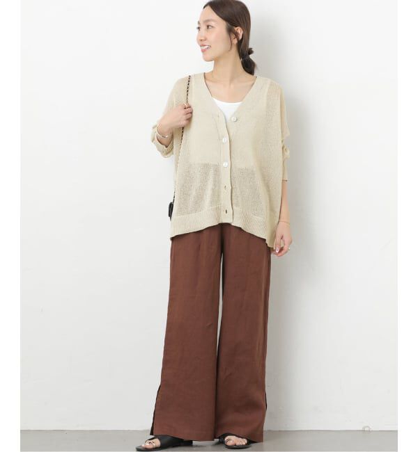 JOURNAL STANDARD relume「《追加 / 新色》PEリネンルーズVカーディガン」|カーディガン|