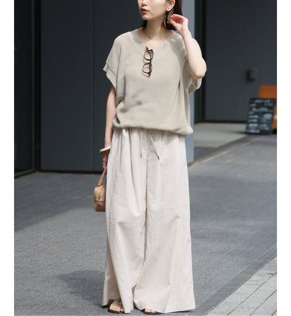 JOURNAL STANDARD relume「《追加2》リネンコットンワイドギャザーパンツ」|その他|