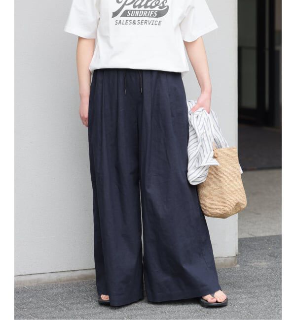 JOURNAL STANDARD relume「《追加2》リネンコットンワイドギャザーパンツ」|その他|
