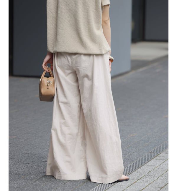 JOURNAL STANDARD relume「《追加2》リネンコットンワイドギャザーパンツ」|その他|