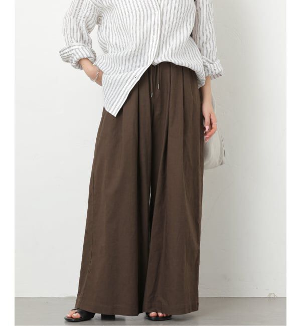 JOURNAL STANDARD relume「《追加2》リネンコットンワイドギャザーパンツ」|その他|