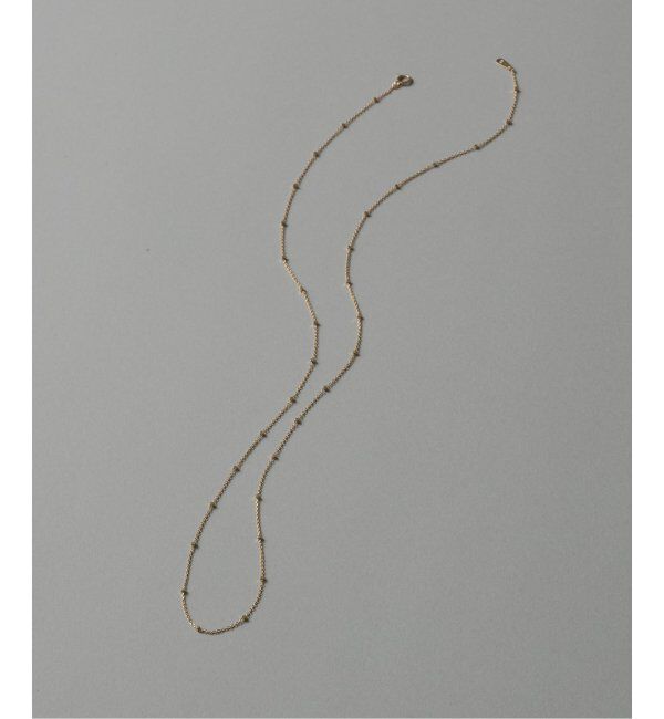 Lilas by Spick&Span「グリッターチェーン55cmネックレス K10」|ネックレス|