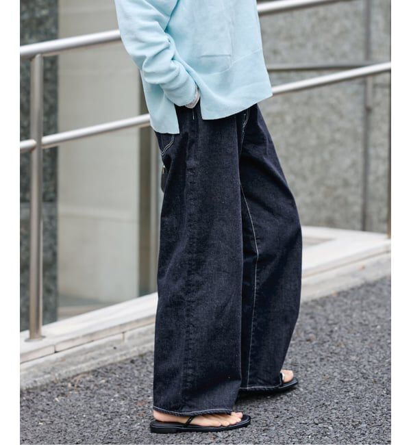 FRAMeWORK「ルーズストレートデニムパンツ」|デニム|