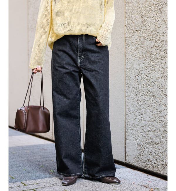 FRAMeWORK「ルーズストレートデニムパンツ」|デニム|