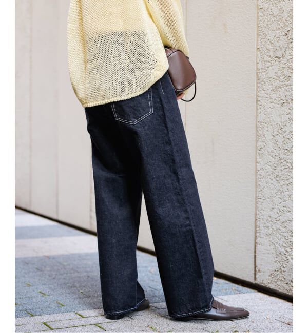 FRAMeWORK「ルーズストレートデニムパンツ」|デニム|