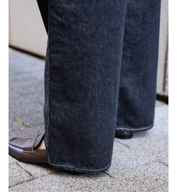 FRAMeWORK「ルーズストレートデニムパンツ」|デニム|