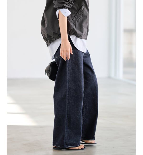 FRAMeWORK「ルーズストレートデニムパンツ」|デニム|