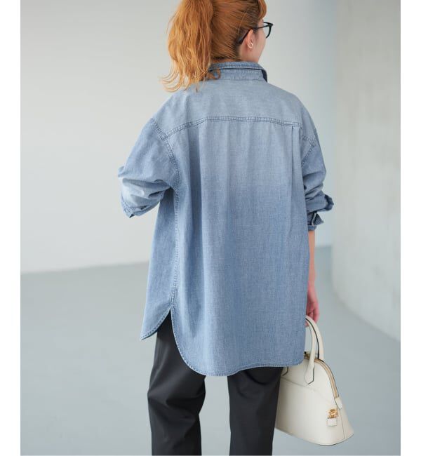 Spick and Span「シャンブレールーズシャツ」|シャツ・ブラウス|