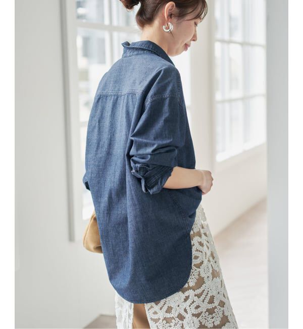 Spick and Span「シャンブレールーズシャツ」|シャツ・ブラウス|