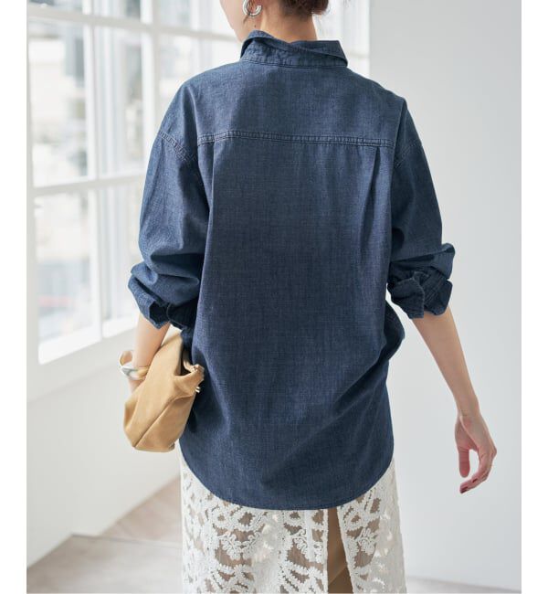 Spick and Span「シャンブレールーズシャツ」|シャツ・ブラウス|