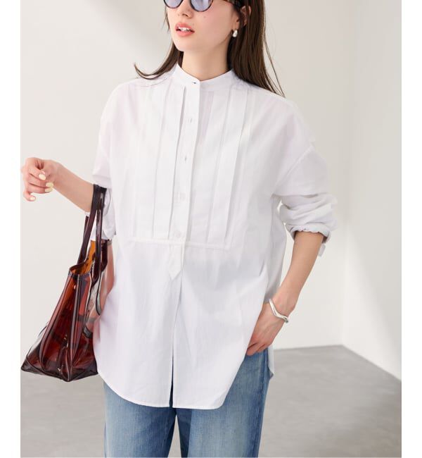 FRAMeWORK「SEEALL/シーオール OVERSIZED TAXIDO SHIRTS」|シャツ・ブラウス|ホワイト