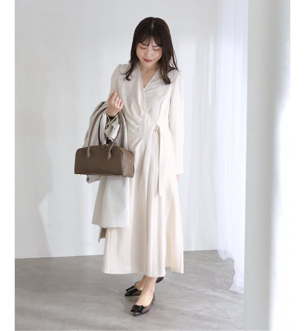  「【洗える】カシュクールワンピース」|ワンピース|