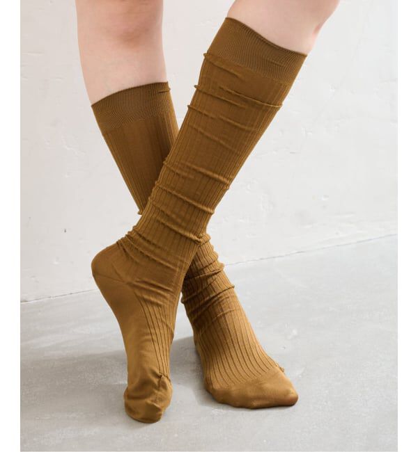  「piedinudi /ピエディヌーディ  BRIGHT RIB HIGH」|ソックス|