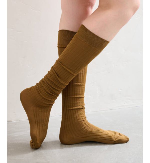  「piedinudi /ピエディヌーディ  BRIGHT RIB HIGH」|ソックス|