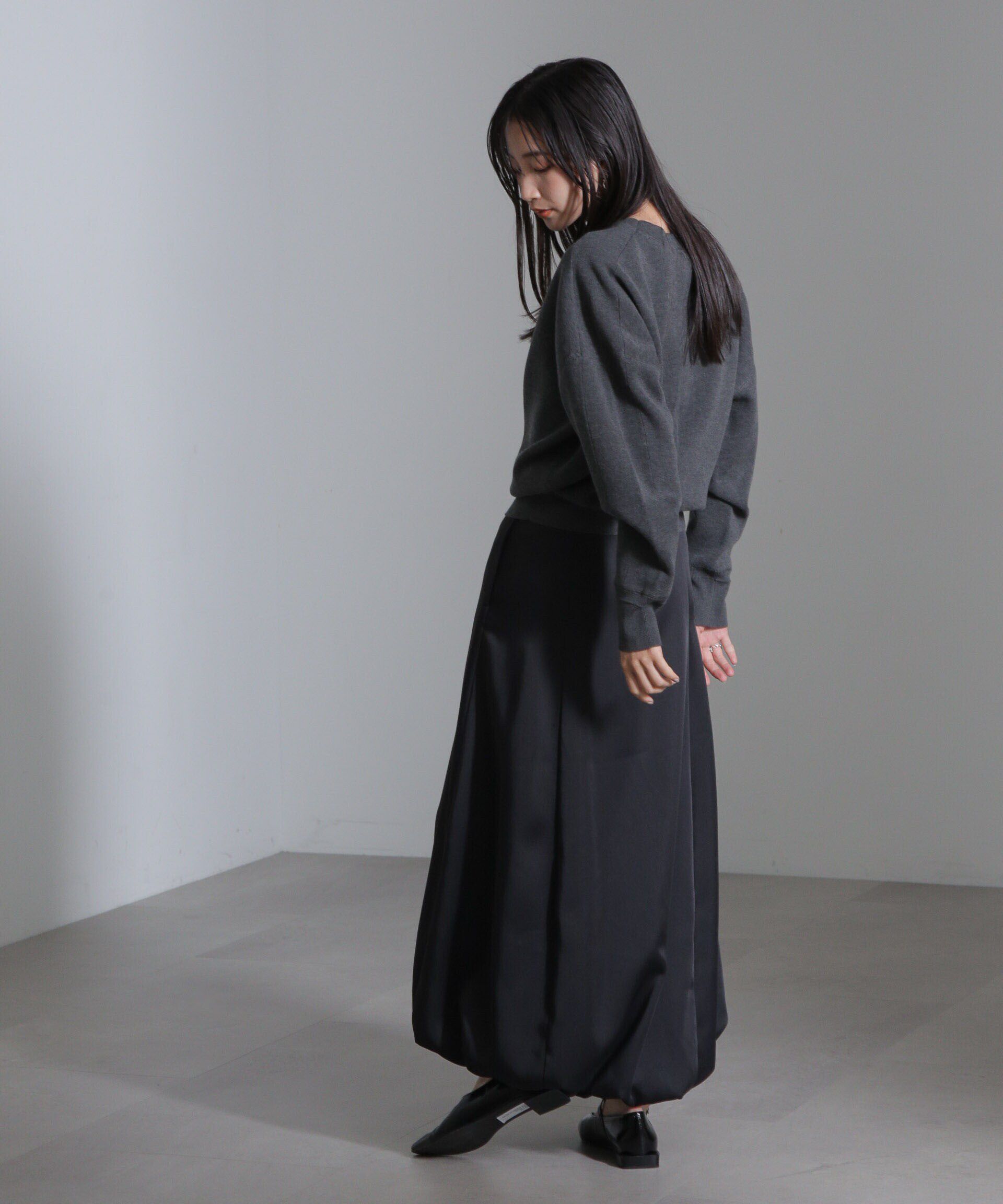 nano･universe「パネルラインバルーンスカート」|スカート|