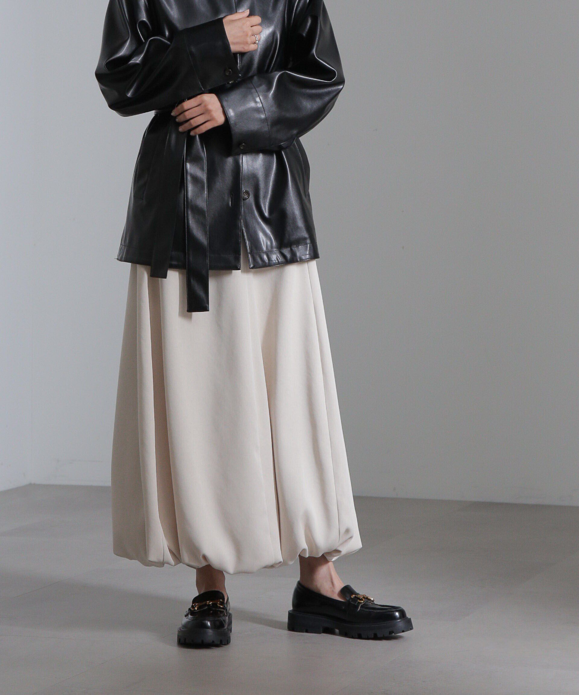 nano･universe「パネルラインバルーンスカート」|スカート|