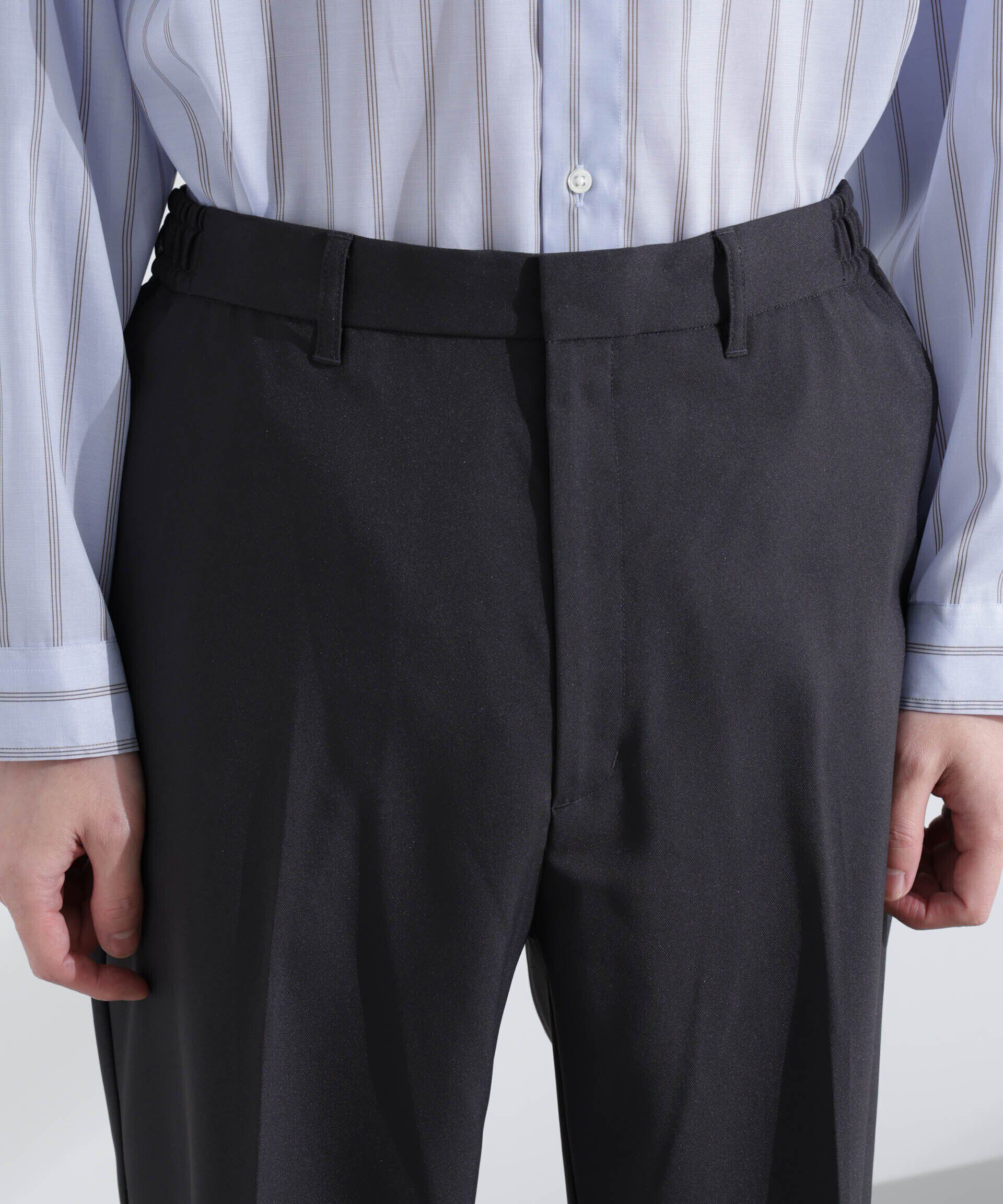 nano･universe「ドレープストレートスラックス（セットアップ可）」|チノ|