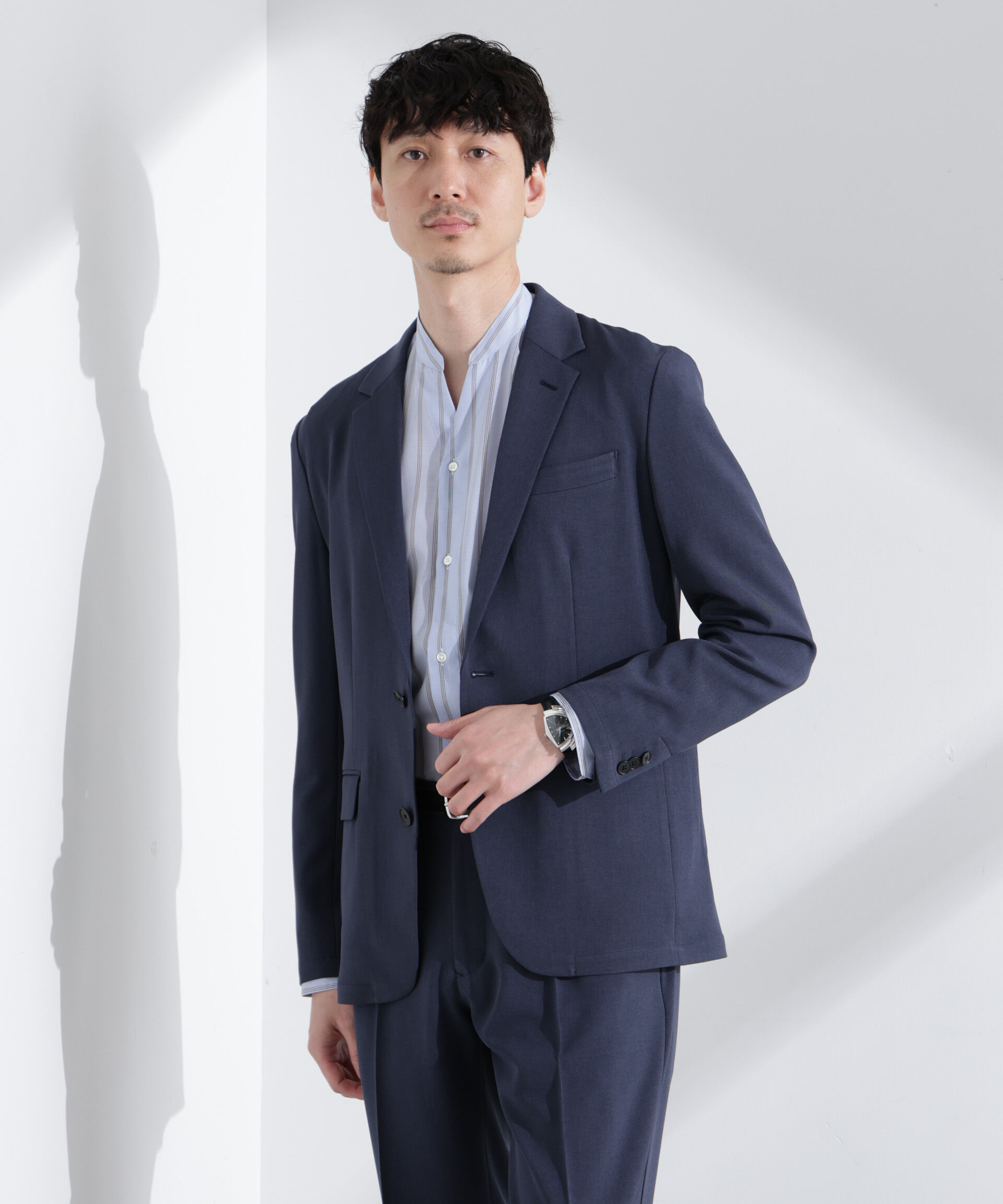 nano･universe「「Damerino」メランジドライツイル4WAYストレッチセットアップ」|スーツ|