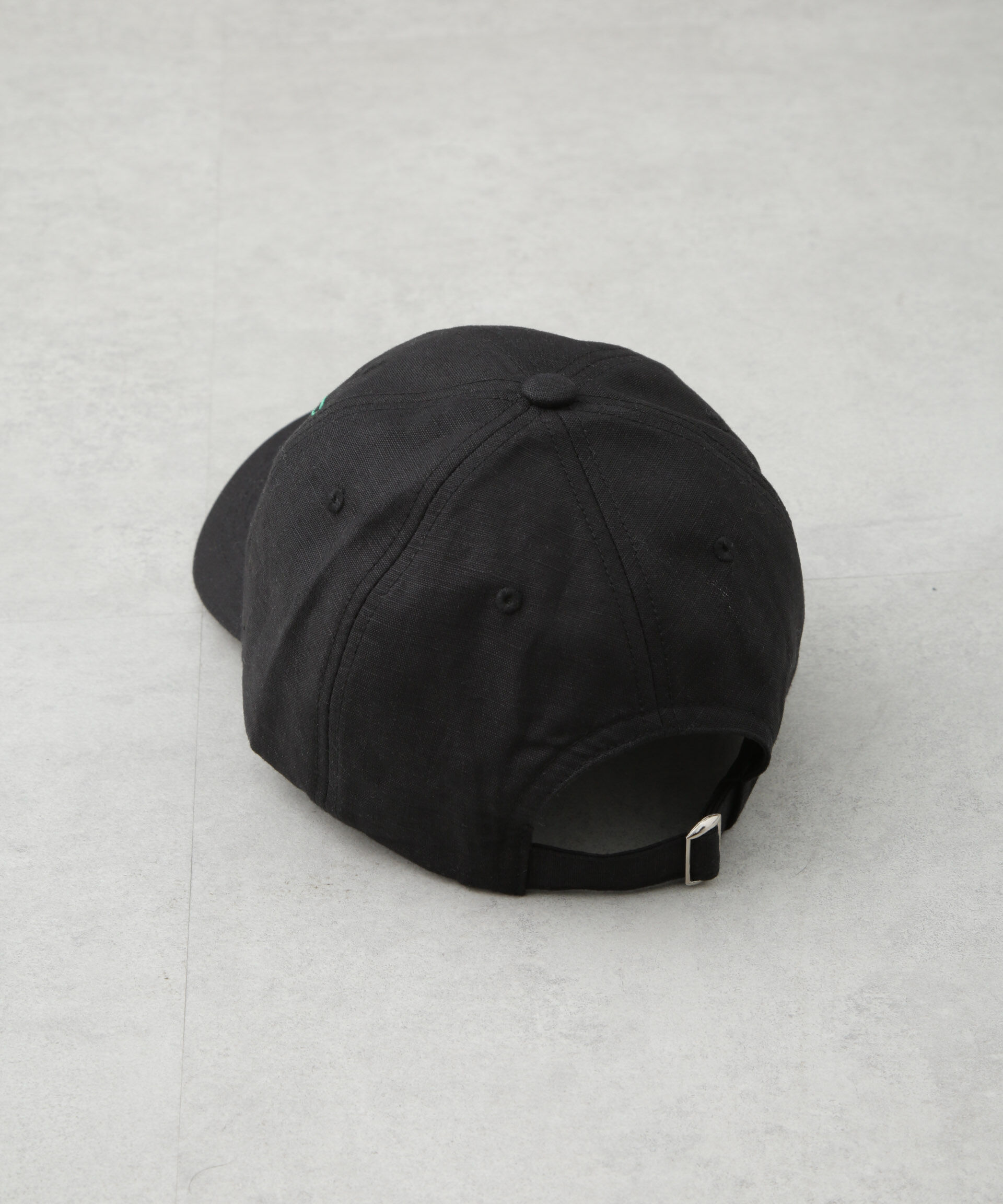 nano･universe「刺繍リネン混キャップ」|キャップ・キャスケット|