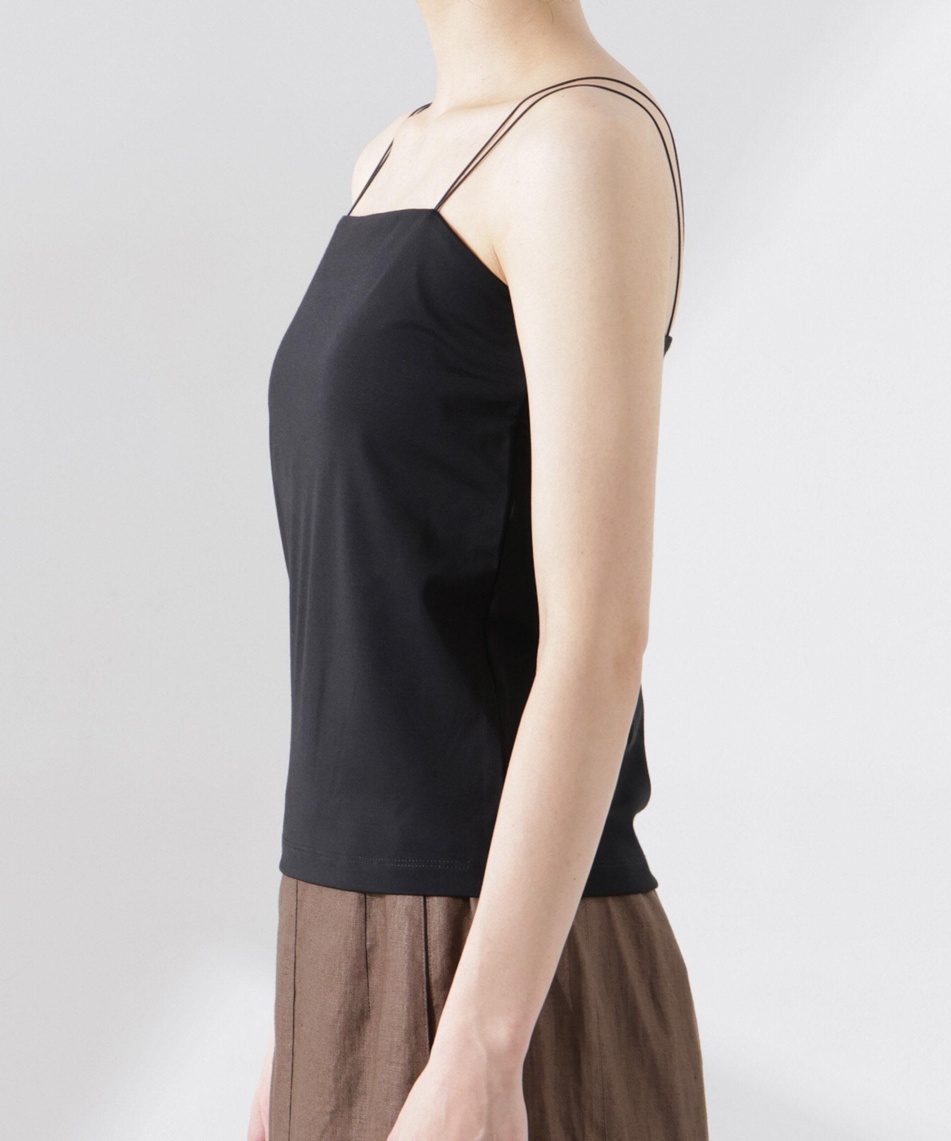 nano･universe「ストレッチポンチカップ付きベアトップキャミソール」|Tシャツ・カットソー|