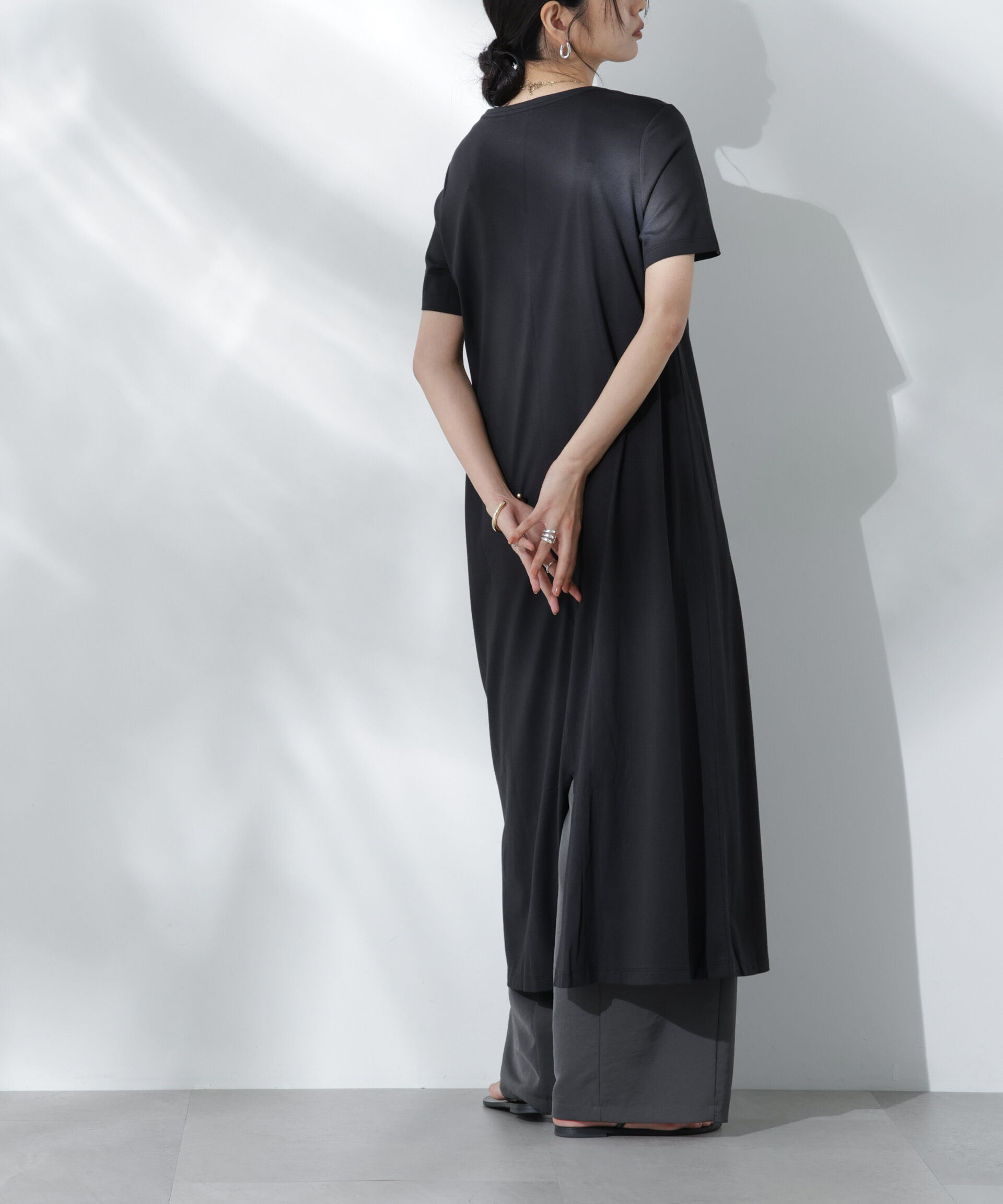 nano･universe「Anti Soaked(R) 汗染み防止フレアワンピース」|ワンピース|