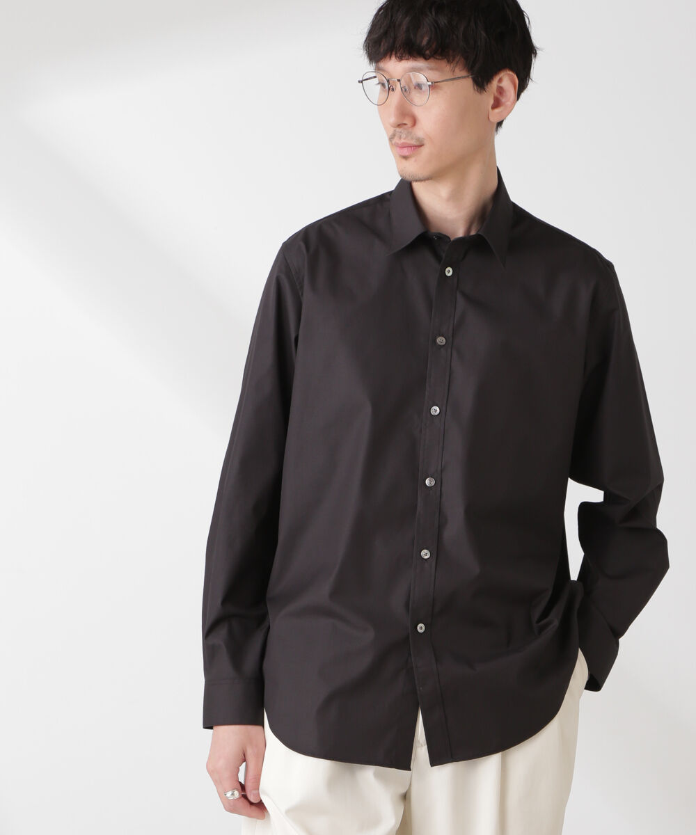 nano･universe「ESTENEIGE(R) レギュラーカラーシャツ 長袖/接触冷感」|シャツ・ブラウス|