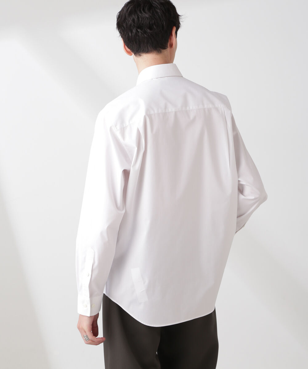 nano･universe「ESTENEIGE(R) レギュラーカラーシャツ 長袖/接触冷感」|シャツ・ブラウス|