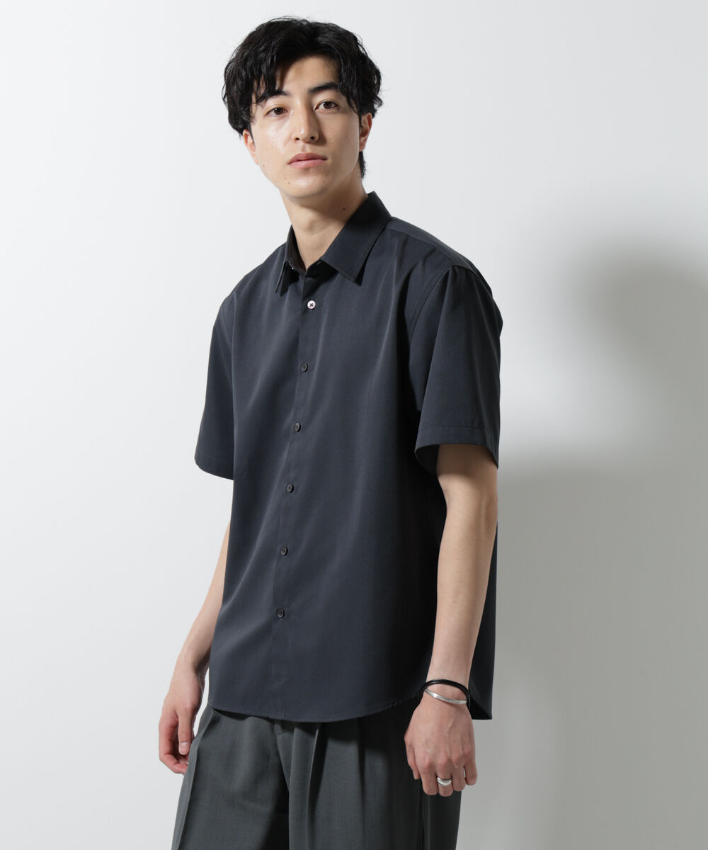 nano･universe「スタンダードレギュラーカラーシャツ/半袖」|シャツ・ブラウス|