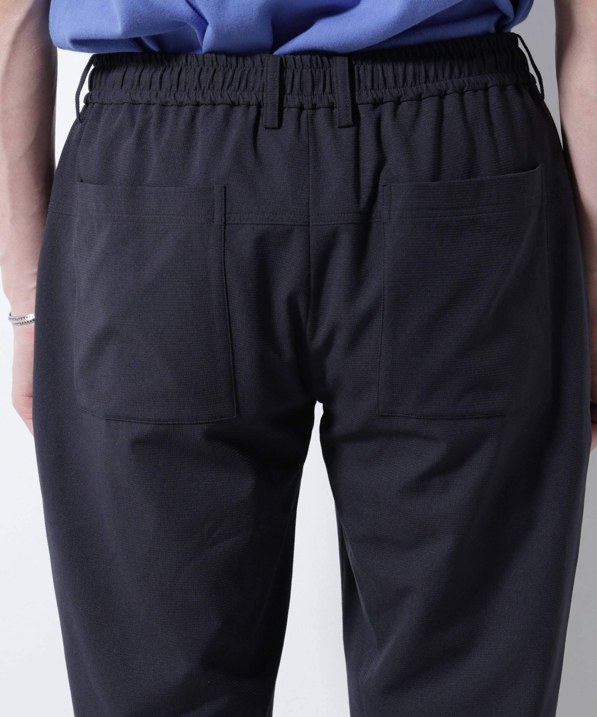 nano･universe「DotAir(R)ミニホールストレッチイージーパンツ/吸水速乾(セットアップ可)」|チノ|