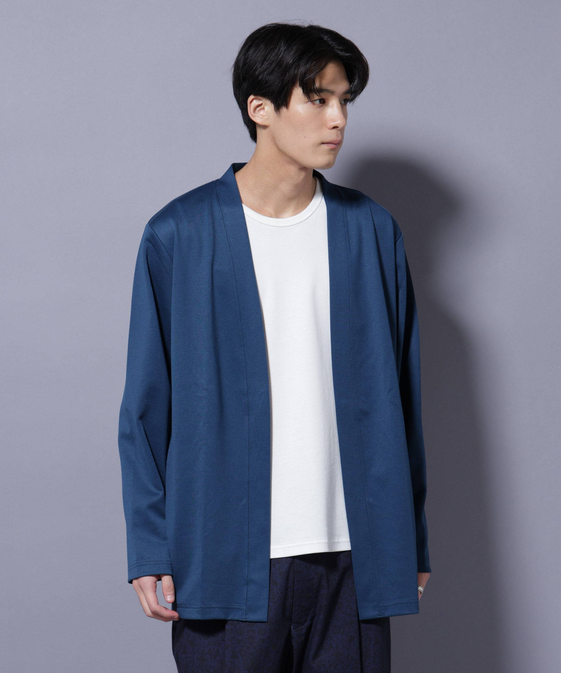 nano･universe「ダブルジャージー着流しカーディガン」|Tシャツ・カットソー|