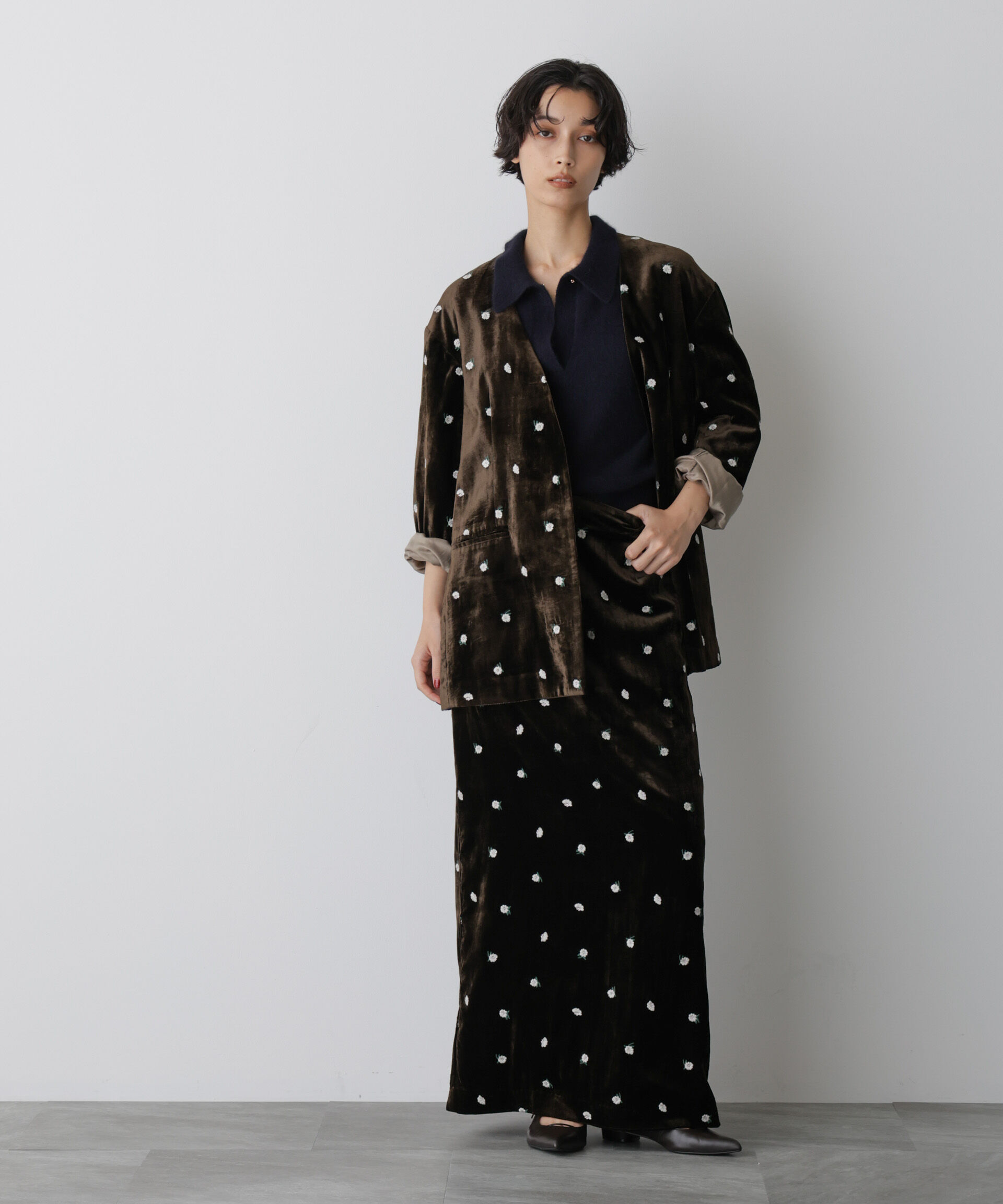  「「STEVELOUR」ベロアブルームジャケット(セットアップ可)」|その他|