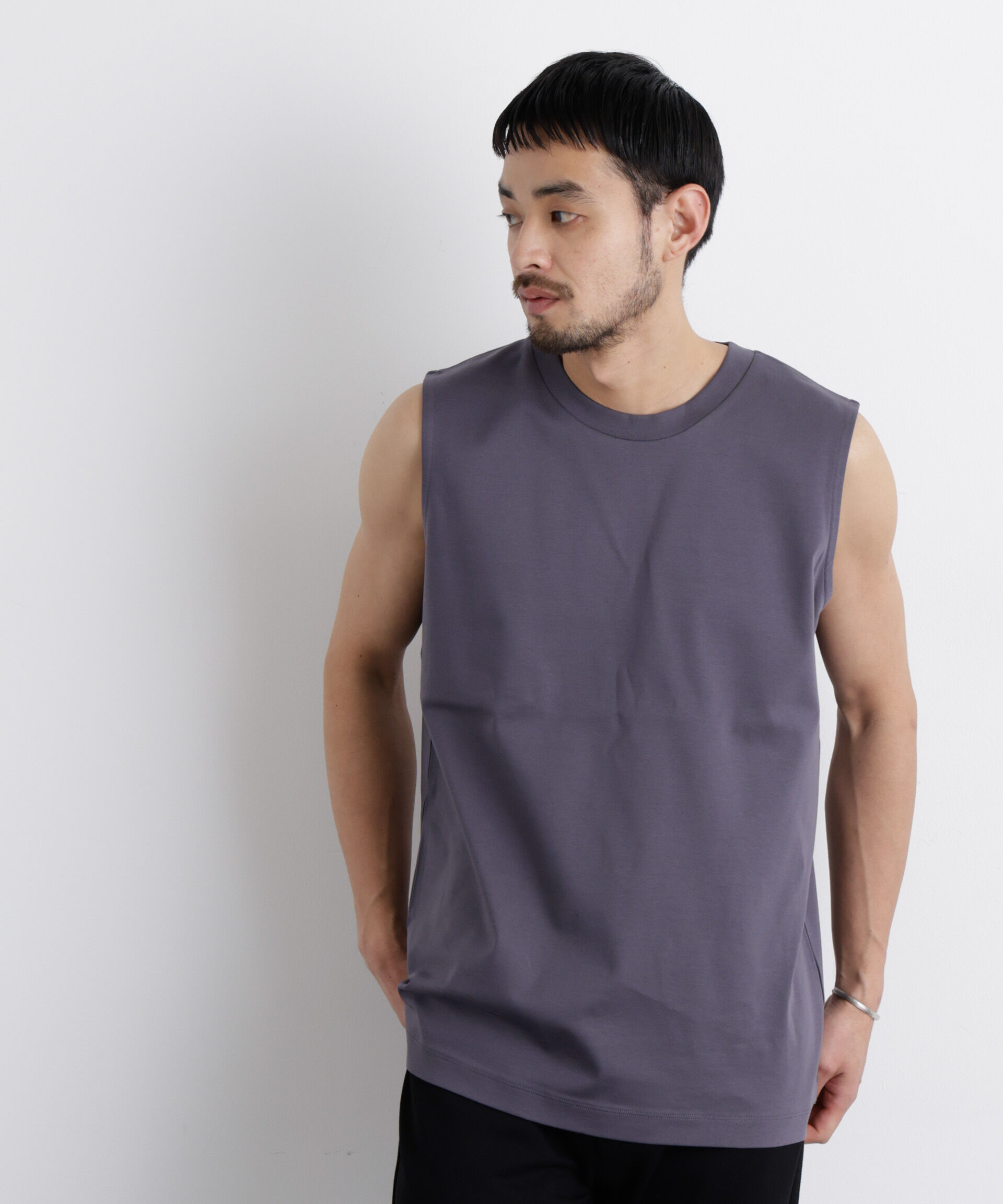 nano･universe「アンチスメル ノースリーブ Tシャツ」|Tシャツ・カットソー|グレー