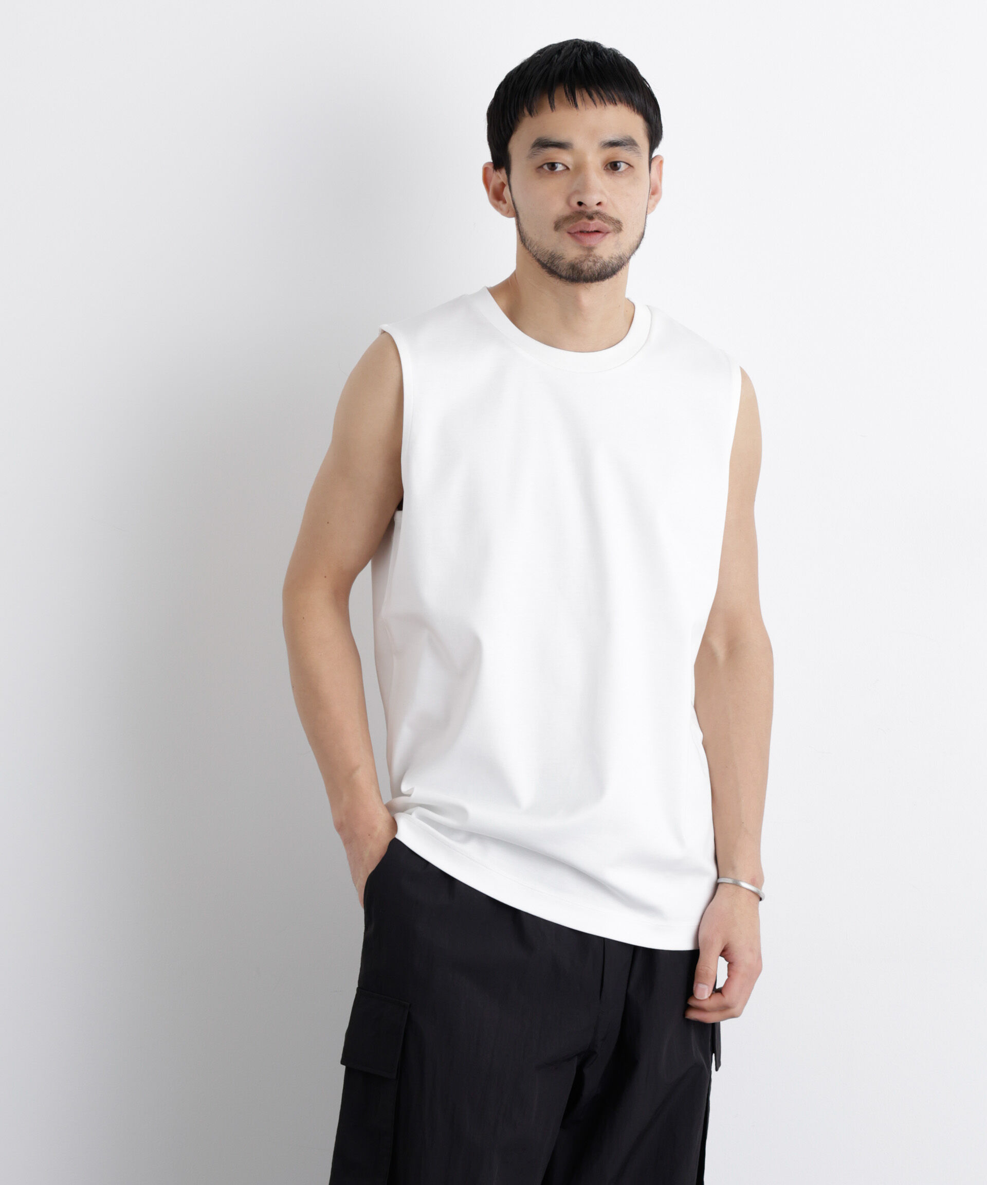 nano･universe「アンチスメル ノースリーブ Tシャツ」|Tシャツ・カットソー|