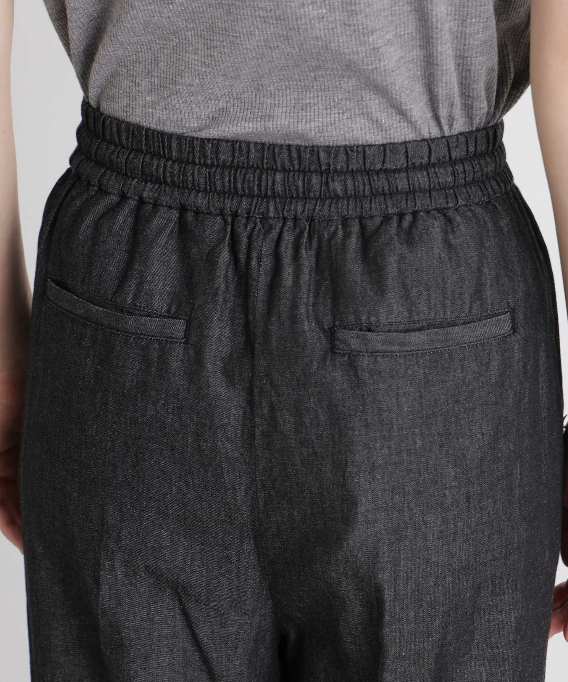 nano･universe「ライトオンスデニムドロストセンタープレスパンツ(セットアップ可)」|チノ|