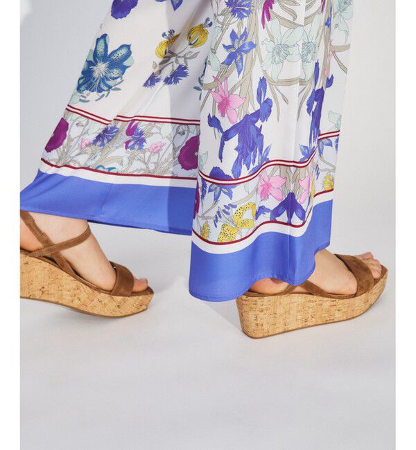  「FABIO RUSCONI コルクウェッジサンダル」|サンダル|ブラウン