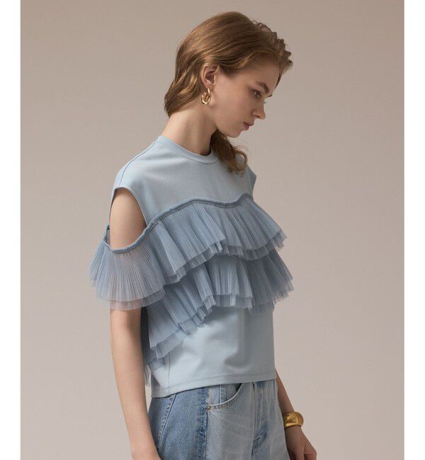 Diagram「プリーツチュールカットトップ」|Tシャツ・カットソー|