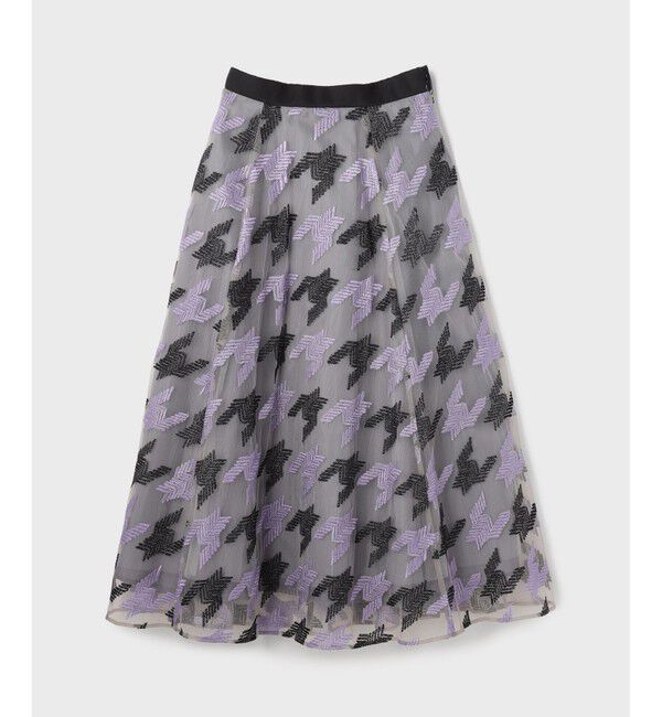 Grace Class「千鳥刺繍チュールスカート」|スカート|