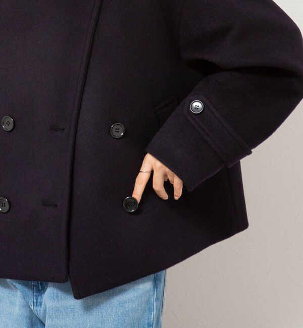 NOLLEY'S「ウールカシミヤダブルブレストコート」|ピーコート|
